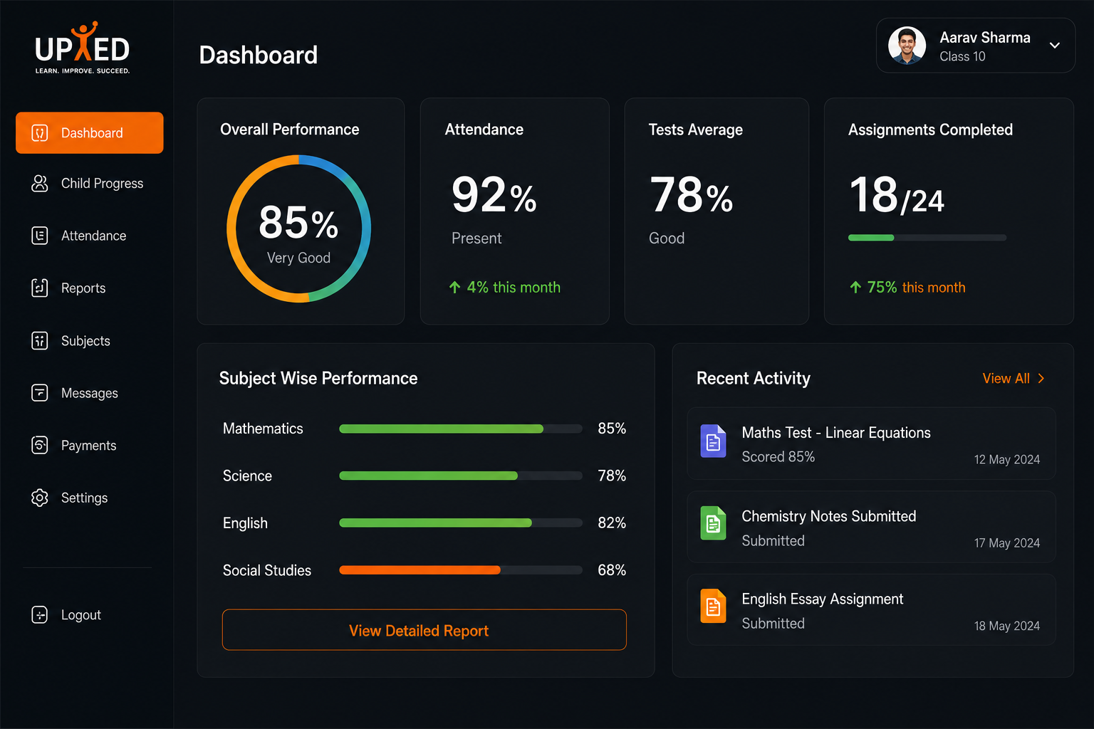 Parent Dashboard